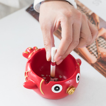 Minima Home Cartoon Cute Fish Ashtrays Anti Fly Ash Personality Trend Living Room Decoration Desktop Girl Wind Swing