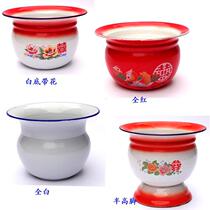 Thickened spittoon elderly adult home old-fashioned toilet enamel spittoon childrens night urinal horse