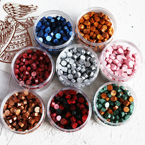 Nordic style personality color fire paint wax grain special gift wedding seal particle seal wax block