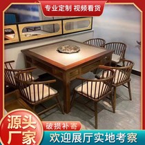 Custom marble smoke-free purifying hot pot table induction cookers RESTAURANT COMMERCIAL DINING TABLE AND CHAIRS HOT POT 1216d