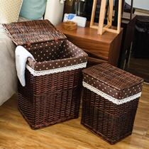 New swollen clothes dirty clothes basket large capacity large dirty clothes storage basket Net red frame snacks