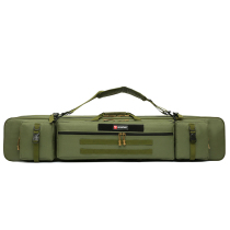 Widened fish pole bag waterproof fish bag fishing bag multi-function large capacity pole bag tactical outdoor double shoulder fishing gear bag