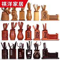 Tea clip set Teacup Tea clip tweezers Tea set Tea ceremony accessories Kung Fu tea six gentlemen combination Solid wood