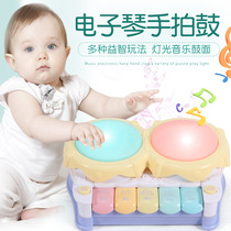 Baby double drummer Beat drum Baby toy charging puzzle electronic keyboard Beat drum Baby early education toys 0-1 years old 3