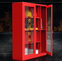 Mini fire station equipment whole set of protective cabinet storage cabinet items display rescue emergency supplies