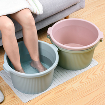 Household cooked plastic foot bath bucket bump massage foot bath tub foot sweat Steam thick wash foot tub foot bucket
