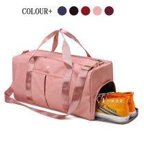 lulu same women Hand bag fitness shoulder bag sports large capacity travel bag shoes dry and wet separation training bag