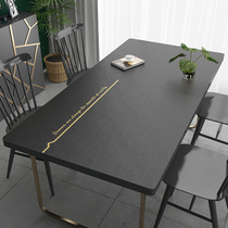 Tablecloth waterproof and oil-proof disposable Nordic leather table mat light luxury premium solid color pvc coffee table mat desktop mat