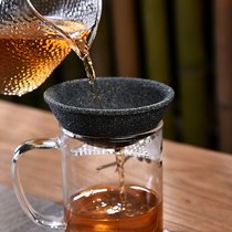 Creative goat Jade Tea leak tea ceremony accessories tea filter tea leak with coaster non-porous jade porcelain tea leak filtration