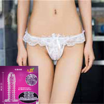  3 types of fun womens and mens underwear can be equipped with free mace underwear Crystal plus size lace open file pearl