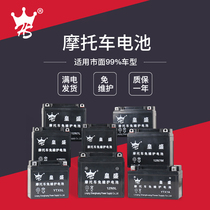 Motorcycle battery 12V universal maintenance-free moped 125 ghost fire pedal bending beam straddle riding dry battery Battery Battery