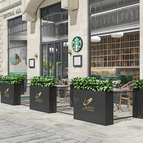 Sales Department outdoor iron flower box combination Commercial Street fence partition courtyard square rectangular flower bed planting box