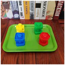 Montessori screw early education pairing baby 3 years old building block educational toy shape Montessori nut disassembly cognition