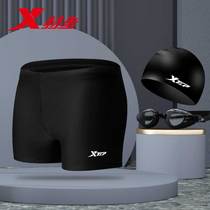 Special step swimming trunks quick-drying men adult anti-embarrassing flat corner swimming trunks mens swimwear swimsuit swimsuit