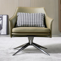 Italian Style Minimalist Sofa Chair Designer Living-room Swivel Chair Modern Light Lavish Office Swivel Chair