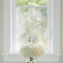 Frosted transparent toilet anti-light bathroom shading window flower paper film anti-peeping window glass sticker