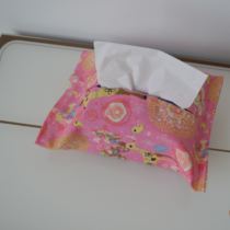 Fashion tissue cover home fabric car tissue bag paper towel bag paper bag cartoon printing cotton linen
