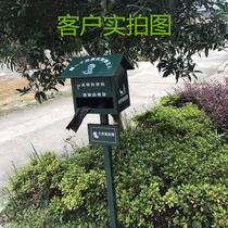 Community property pet poop box cleaning box custom stainless steel toilet box pickup box dog outdoor poop house