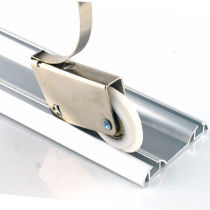 Wardrobe sliding door pulley Glass closet wardrobe sliding door wheel Titanium magnesium aluminum alloy track bearing wheel roller silent