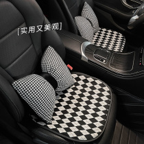 Car cushions Monolithic Four Seasons Universal In-car Seat Cushion Linen Mesh Red Goddess Deposit Light Lavish Car Seat Cushion