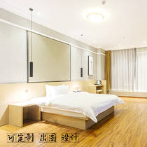 Hotel Hotel Rooms Apartment Bed and breakfast Bed full set of express boutique standard room furniture Double bed Master bedroom king bed customization