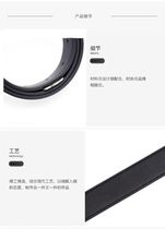 Belt womens jeans fashion wild decorative thin waist belt leather summer ins wind simple black pants belt men