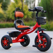 Small tricycle childrens bicycle girl child push riding dual-use bicycle 3-year-old hand push baby Small
