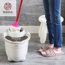 Household old-fashioned mop bucket thickened plastic bucket mop dry bucket large rectangular flat plate sponge leaching bucket