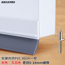 Door seam door bottom sealing strip room door sound insulation artifact frontage bedroom door sticker anti-theft door gap blocking strip wind rubber strip