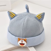 Baby hat spring and autumn thin baby autumn and winter melon leather hat cute super cute children landmain hat boy autumn