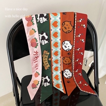 Multi-function streamer hair circle Cute girl heart bow hair rope Super fairy tie ponytail head rope ribbon Hair accessories hair band