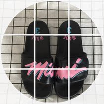 Wade fans around DIY Heat Miami South Coast City Velcro couples trend sports slippers