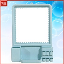   Household fashion multi-function dual-use hanging mirror Bathroom mirror punch-free wall-mounted mirror Bathroom bathroom makeup mirror