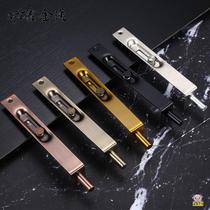 Concealed pins stainless steel anti-theft large doors and windows fireproof double open lengthened invisible hide and lower heaven and earth door bolt latch