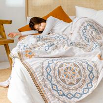 Bohemia gauze towel blanket cotton bedroom summer thin cotton towel quilt for adult cover for sofa