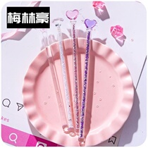 Star Drill Cartoon Glass Stirring Rod Fairy Transparent Shiny Shiny Food Cute Gift Gourmet Rice Paste High Temperature Shatter Shatter