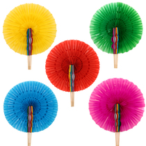 Hand Flip Flower Hand Flip Flower Ball Festival Performance Supplies Group Gymnastics Games Opening Ceremony Entry Props Color Change Fan