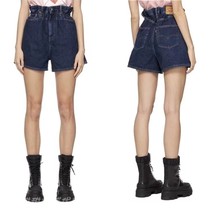 Spot GANNI joint section 22 years spring and summer new loose high waist display slim denim shorts women