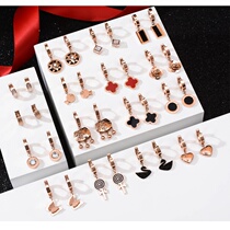 Korean temperament net red earrings 2020 new fashion titanium steel hypoallergenic ear buckle stud earrings earrings women drop earrings