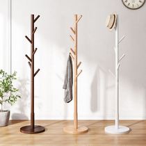 Solid wood clotheshorse hanger on floor bedroom hanging clothes hanger home indoor net red shelve Dormitory Simple Hanger