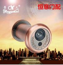 Metal doorbell cat eye two-in-one anti-pry door cat eye with doorbell Integrated Household with back cover old door cat eye