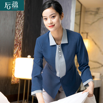 Cleaning work clothes Long sleeve female autumn and winter hotel room attendant uniform hospital property aunt cleaner set
