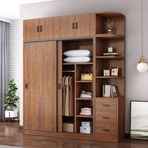 Installation-free wardrobe Household bedroom rental room with simple modern storage simple cabinet sliding door childrens wardrobe