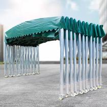 Mobile canopy telescopic push-pull pen large sunshade activities outdoor food stalls tent 3 5 10 m parking shed