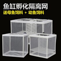 Female fish breeding isolation net aquarium incubator box guppies mini parrot fish tropical fish plastic breeding box fish hatching