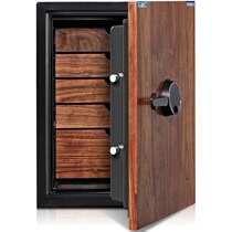 Tiger brand new products fire safe home upscale wood grain safes Anti-theft all-steel fashion fingerprint headboard