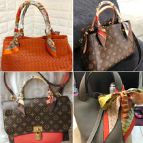 Real mulberry silk tie wrap silk with twilly tie bag handbag handle small silk scarf tied handbag narrow ribbon floating with zebra