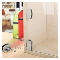 Open-hole glass door hinge wine cabinet glass door hinge non-perforated glass hinge display cabinet glass cabinet hinge