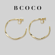 High level sense large circle earrings 2022 New wave net red explosive with ear clip without earbuds female round face with a thin ear