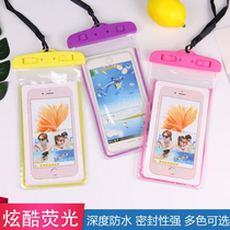 Swimming mobile phone waterproof bag diving cover touch screen universal cartoon cute drifting photo sealed diving underwater photo